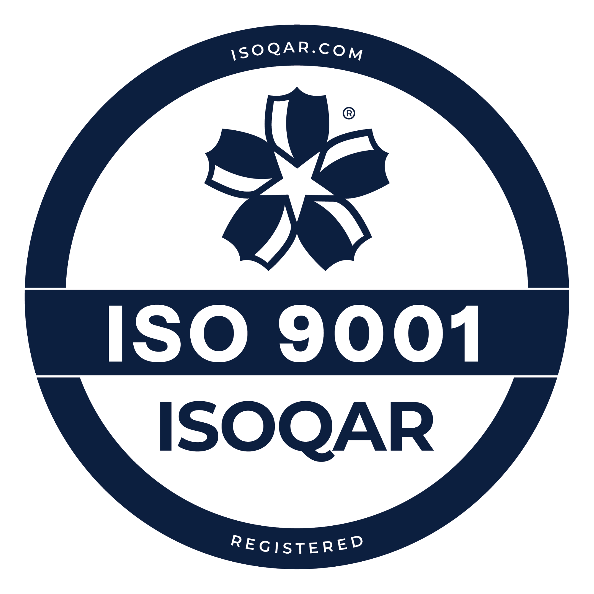 ISO 9001 ISOQAR logo